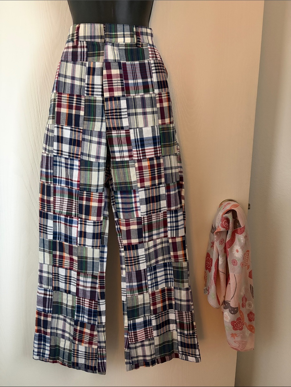 Cynthia Crowley Madras Cropped Pants